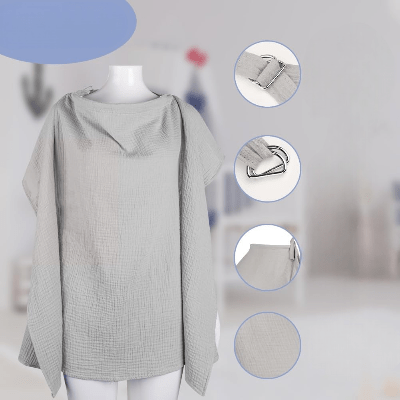 Cape d'allaitement - BreastfeedingCover™ - Gris - mamanvoila