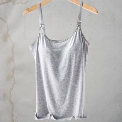 Débardeur Allaitement - NursingTank™ - Gris - mamanvoila