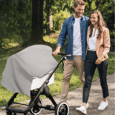 Cape d'allaitement - BreastfeedingCover™ - Gris - mamanvoila