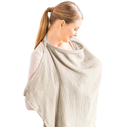 Cape d'allaitement - BreastfeedingCover™ - Khaki - mamanvoila
