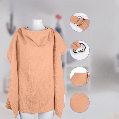 Cape d'allaitement - BreastfeedingCover™ - Peche - mamanvoila