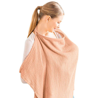 Cape d'allaitement - BreastfeedingCover™ - Peche - mamanvoila