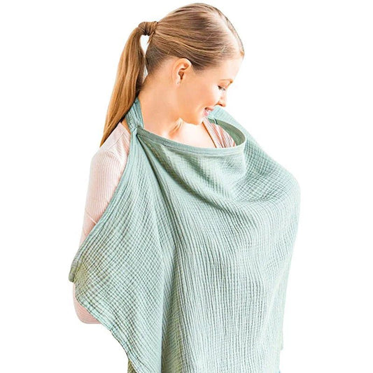 Cape d'allaitement - BreastfeedingCover™ - Vert Clair - Maman Voila