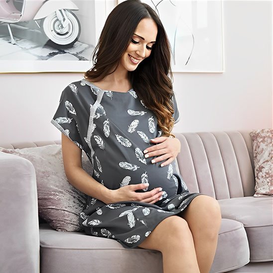 CHEMISE DU NUIT ALLAITEMENT - Beauté ™ - Maman Voila