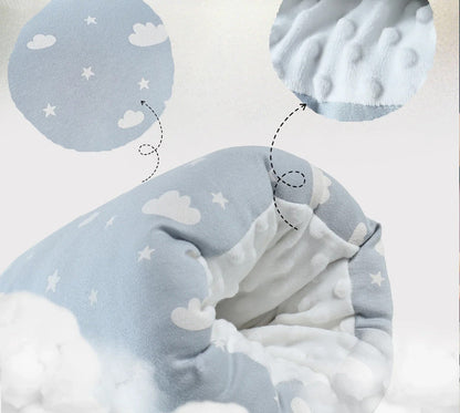 coussin  pour allaitement ultrasoft bleu